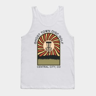 Ghost Town Disc Golf Central City Colorado | Disc Golf Vintage Retro Arch Mountains Tank Top